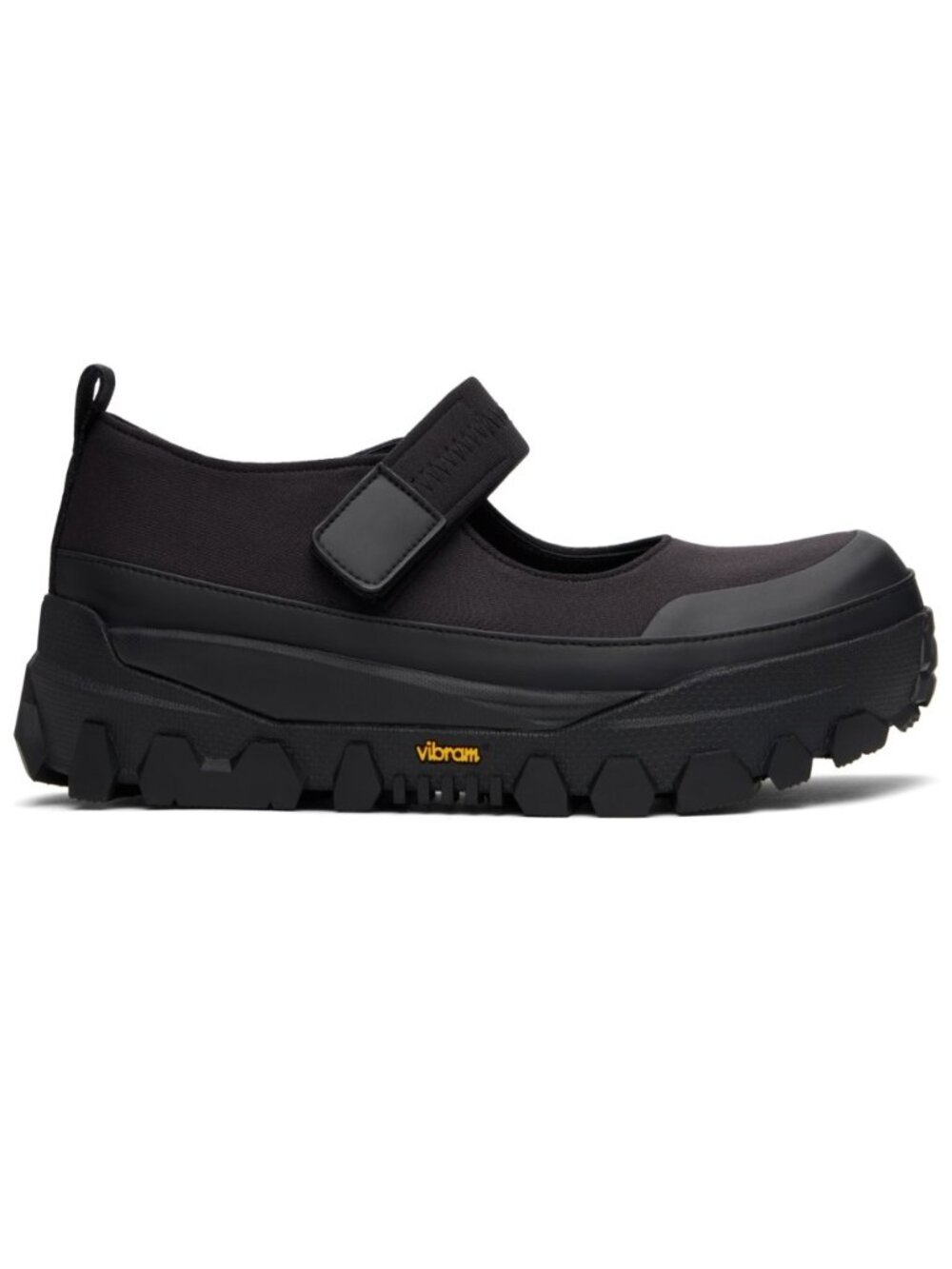 AMOMENTO Black Vibram Mary Jane Ballerina Flats - Picture 2 of 6